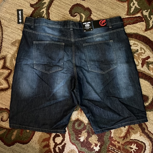 ECKO UNLTD  Size 44 Men's Bermuda Denim Shorts Med/Dark Blue Cozy Fit $54 NEW - Picture 9 of 13